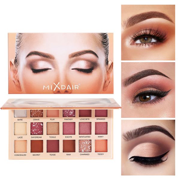 18 color eyeshadow palette set pigment long lasting matte shimmer glitter waterproof eye shadow pro womans' comestic no brushes
18 color eyeshadow palette set pigment long lasting matte shimmer glitter waterproof eye shadow pro womans' comestic no brushes