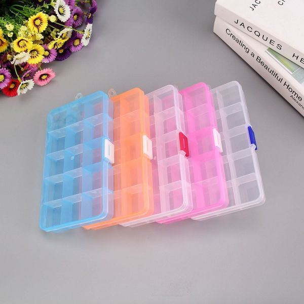 15 compartment plastic clear storage box transparent rectangle case jewelry storage box for necklace earrings rings, Black;white
15 compartment plastic clear storage box transparent rectangle case jewelry storage box for necklace earrings rings, Black;white