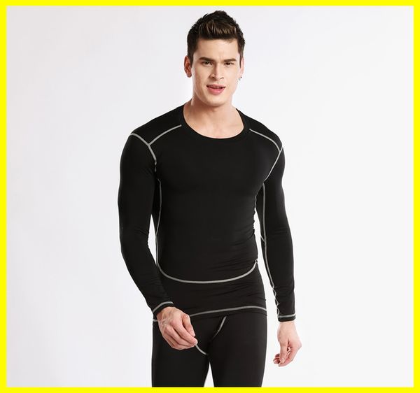 2020 new pro men's sports tights long-sleeved stretch quick-drying body health breathable perspiration coach training clothes, White;black
2020 new pro men's sports tights long-sleeved stretch quick-drying body health breathable perspiration coach training clothes, White;black