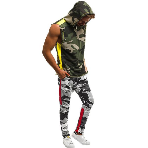 лето mens конструктора повседневный набор камуфляж печати спорт рукавов с капюшоном turt tops colorblock взрыва 2 piece set, Gray
лето mens конструктора повседневный набор камуфляж печати спорт рукавов с капюшоном turt tops colorblock взрыва 2 piece set, Gray