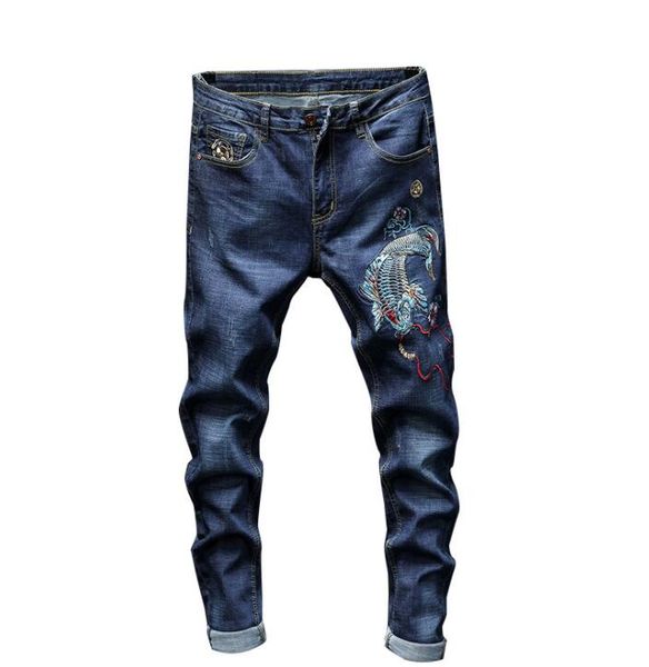 blue jeans men biker jeans men embroidered squid trousers male straight denim pants masculino motorcycle fashion designer
blue jeans men biker jeans men embroidered squid trousers male straight denim pants masculino motorcycle fashion designer