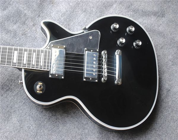 custom 1958 reissue dual pickup black electric guitar yellow 3 binding black pickguard block mop fingerboard guitars guitarra
custom 1958 reissue dual pickup black electric guitar yellow 3 binding black pickguard block mop fingerboard guitars guitarra