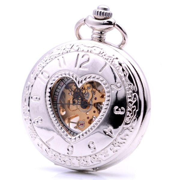 retro hand wind mechanical pocket watch silver heart-shape hollow case pocket chain watch arabic numerals gift relogio de bolso, Slivery;golden
retro hand wind mechanical pocket watch silver heart-shape hollow case pocket chain watch arabic numerals gift relogio de bolso, Slivery;golden