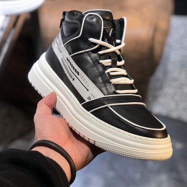 starbags pp men's shoes fall winter men's sportswear shoes in the upper board fashionable leather, Black
starbags pp men's shoes fall winter men's sportswear shoes in the upper board fashionable leather, Black