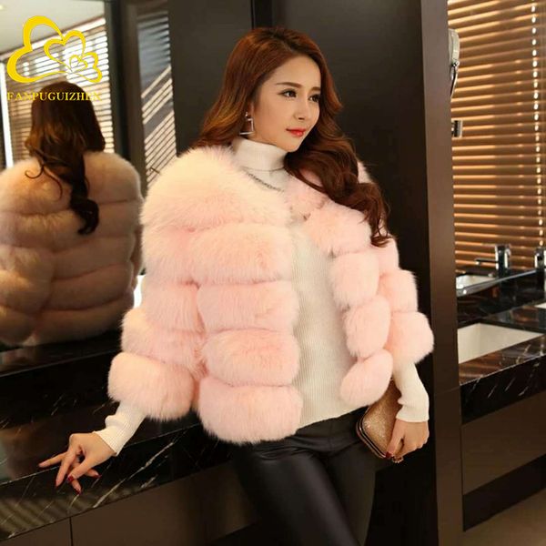 women's fur & faux women coat autumn winter 2021 long sleeve fashion pink elegant thick warm outerwear fake jacket chaquetas mujer, Black
women's fur & faux women coat autumn winter 2021 long sleeve fashion pink elegant thick warm outerwear fake jacket chaquetas mujer, Black