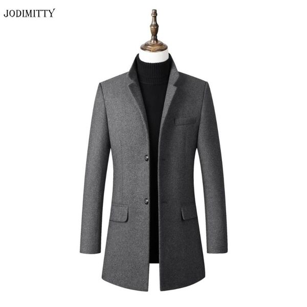 jodimitty brand men wool blends coats autumn winter new solid color men's wool coat luxurious blends coat male, Black
jodimitty brand men wool blends coats autumn winter new solid color men's wool coat luxurious blends coat male, Black