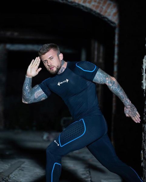 short sleeve shirt workout shirt, Black;blue
short sleeve shirt workout shirt, Black;blue