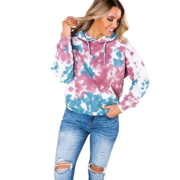 street long sleeves women hoodie tie-dye print warm loose drawstring winter outwear fashion daily autumn shopping, Black
street long sleeves women hoodie tie-dye print warm loose drawstring winter outwear fashion daily autumn shopping, Black