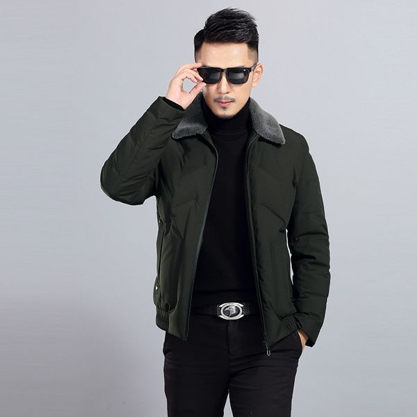 new men's winter short down jacket middle aged men's lapel white duck down coat slim wear yxt-hyd6-18539, Black
new men's winter short down jacket middle aged men's lapel white duck down coat slim wear yxt-hyd6-18539, Black