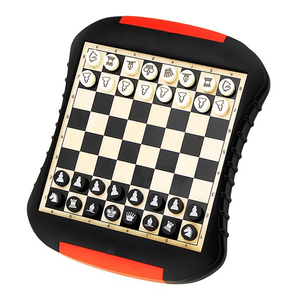 International Chess Set With Storage Drawer, Chess Board And Classic Handmade Standard Pieces Travel Checkers Set