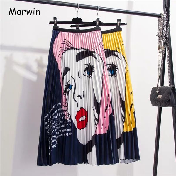 marwin 2019 new-coming spring summer europen printing cartoon pattern high elasticity pleated high street a-line women skirts, Black
marwin 2019 new-coming spring summer europen printing cartoon pattern high elasticity pleated high street a-line women skirts, Black