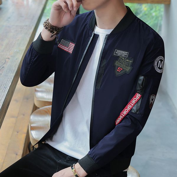 autumn teens men's jacket new cultivate one's morality short paragraph color matching collar jacket male baseball uniform 2020, Black;brown
autumn teens men's jacket new cultivate one's morality short paragraph color matching collar jacket male baseball uniform 2020, Black;brown