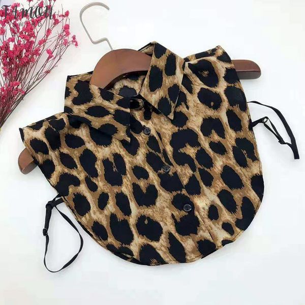vintage leopard pattern casual womens chiffon leopard shirts lace accessories tie blouses false lapel detachable removable collar, White
vintage leopard pattern casual womens chiffon leopard shirts lace accessories tie blouses false lapel detachable removable collar, White