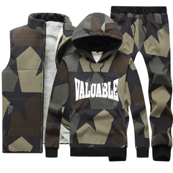 mens designer tide brand casual suit mens sweater thick sports three-piece trend camouflage sports suit males clothing 2020 new, Gray
mens designer tide brand casual suit mens sweater thick sports three-piece trend camouflage sports suit males clothing 2020 new, Gray