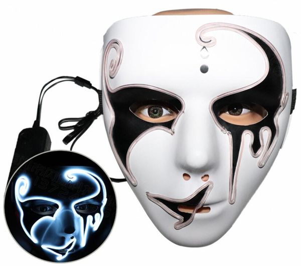 el cold light mask led light luminous mask with 3v steady on inverter for halloween party supplies christmas, Silver
el cold light mask led light luminous mask with 3v steady on inverter for halloween party supplies christmas, Silver