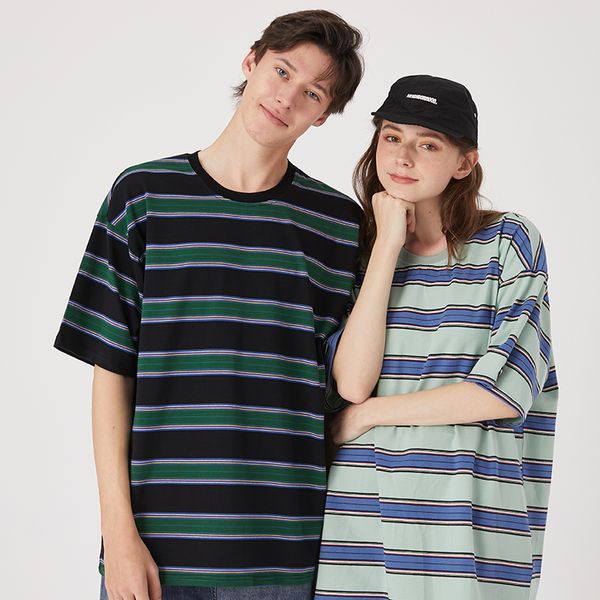 men's t-shirts japanese retro stripe tshirt harajuku fashionable short sleeve man 2021 summer streetwear hip hop and women, White;black
men's t-shirts japanese retro stripe tshirt harajuku fashionable short sleeve man 2021 summer streetwear hip hop and women, White;black