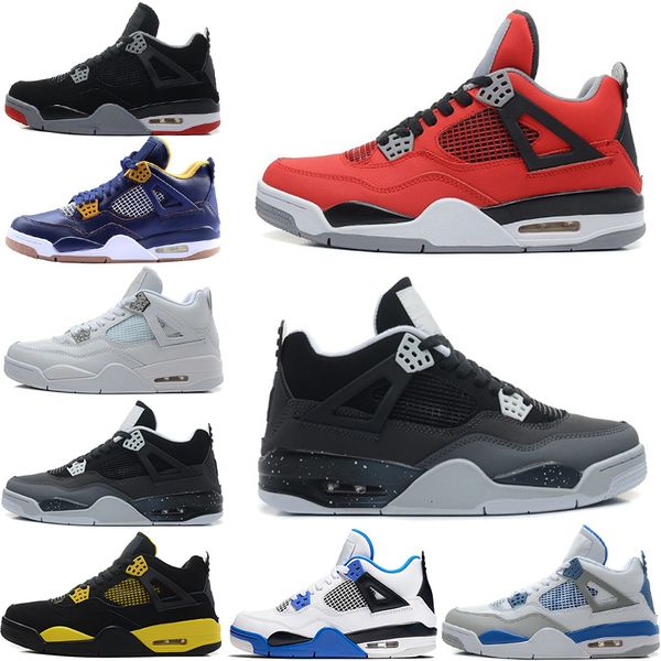 wholesale basketball shoes 4 for men women sports shoes new bred 4s angry bull pure money motosports designer sneakers trainers, Black
wholesale basketball shoes 4 for men women sports shoes new bred 4s angry bull pure money motosports designer sneakers trainers, Black