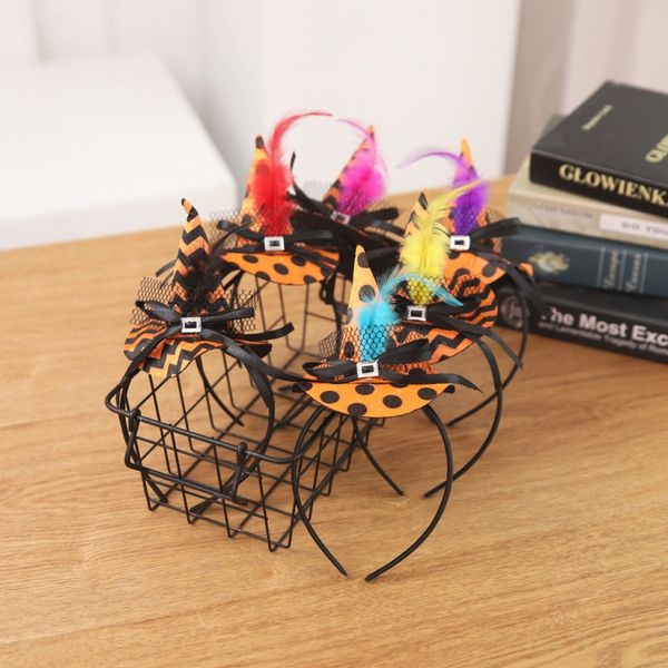 22*11cm halloween feather material hat with witch face hairband headpiece children halloween party cosplay costume accessories
22*11cm halloween feather material hat with witch face hairband headpiece children halloween party cosplay costume accessories