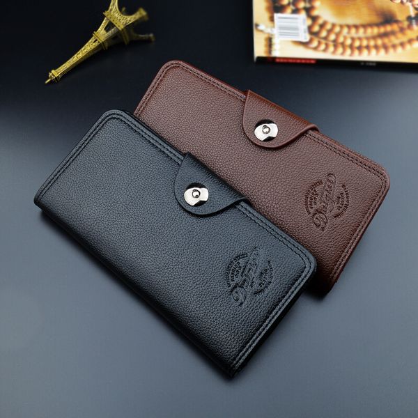 wholesale men's coin purse long key bag men's youth fashion classic buckle multi card position three fold litchi pattern soft card
wholesale men's coin purse long key bag men's youth fashion classic buckle multi card position three fold litchi pattern soft card