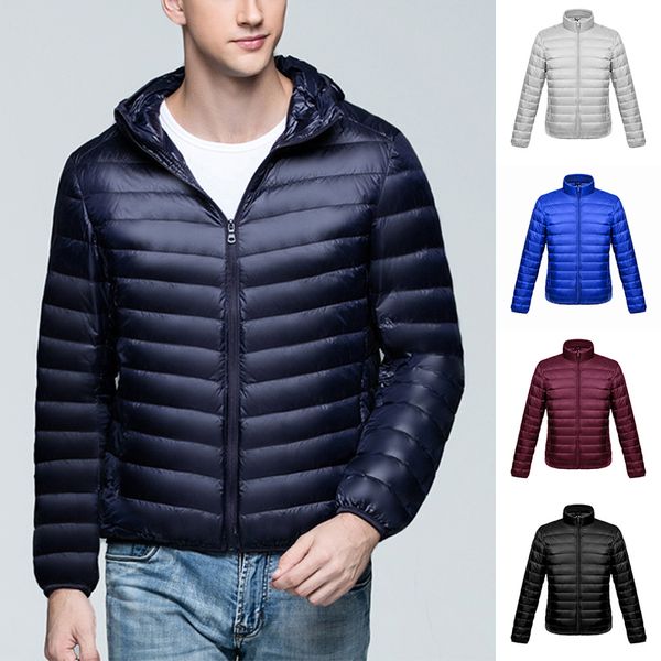 jackets short hooded warm down jacket autumn fashion ultra light winter thin stand collar outerwear youth casual coat man, Black
jackets short hooded warm down jacket autumn fashion ultra light winter thin stand collar outerwear youth casual coat man, Black
