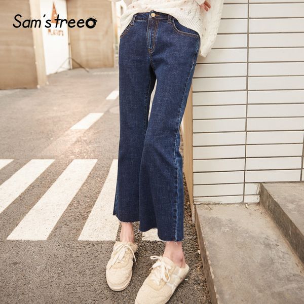 sam's tree blue solid minimalist washed straight flare jeans women 2020 spring pure high waist casual ladies daily trousers
sam's tree blue solid minimalist washed straight flare jeans women 2020 spring pure high waist casual ladies daily trousers
