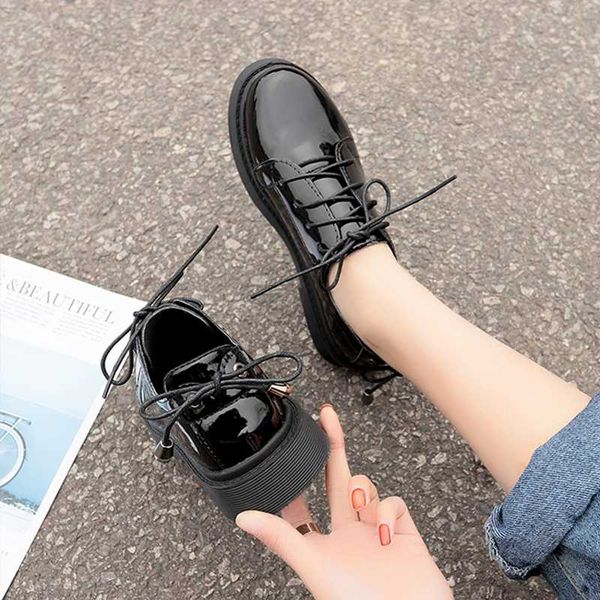 small leather shoes women's spring 2020 new korean version of the wild retro british style single shoes women's, Black
small leather shoes women's spring 2020 new korean version of the wild retro british style single shoes women's, Black