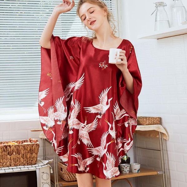 female satin silk pajamas for women sleep nightwear female sleepwear bathrobes home wear nightdress summer pizama damska, Black;red
female satin silk pajamas for women sleep nightwear female sleepwear bathrobes home wear nightdress summer pizama damska, Black;red
