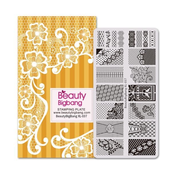beautybigbang nail art stamping plates lace flowers design for polish stamp printing templates manicure nail plate xl-037, White
beautybigbang nail art stamping plates lace flowers design for polish stamp printing templates manicure nail plate xl-037, White