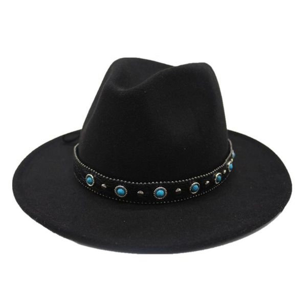 fedora hat for men women with punk belt winter outdoor casual hat wide brim size 56-58cm, Blue;gray
fedora hat for men women with punk belt winter outdoor casual hat wide brim size 56-58cm, Blue;gray
