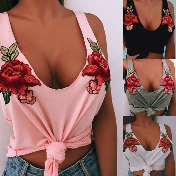 tank woman tanks floral embroidery fashion women flower vest crop female scoop neck plus size casual shirt blouse, White 
tank woman tanks floral embroidery fashion women flower vest crop female scoop neck plus size casual shirt blouse, White
