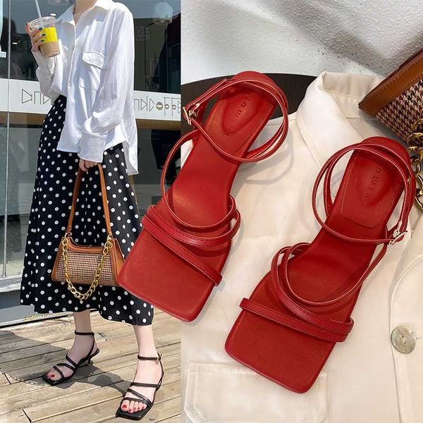 women sandals fashion high heels summer low root sandals new mid heel women comfortable thin heels, Black
women sandals fashion high heels summer low root sandals new mid heel women comfortable thin heels, Black