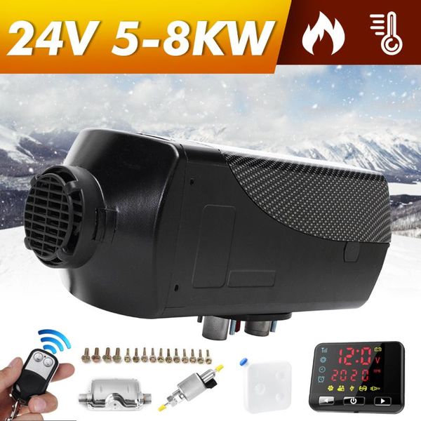 

car heater 12v/24v 8kw for webasto air diesels heater 8000w for trucks motor-homes boats bus lcd monitor switch +remote control