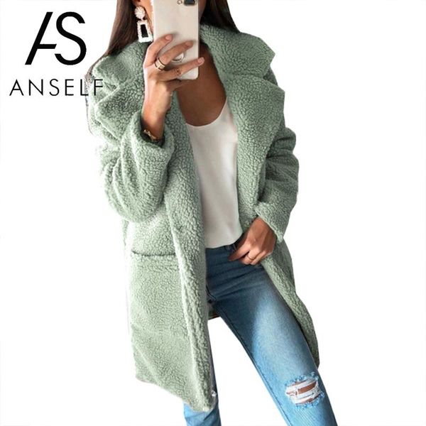 casual faux fur coat women solid shaggy slim teddy coat notched collar pockets long sleeve fleece women jacket elegant outerwear, Black
casual faux fur coat women solid shaggy slim teddy coat notched collar pockets long sleeve fleece women jacket elegant outerwear, Black