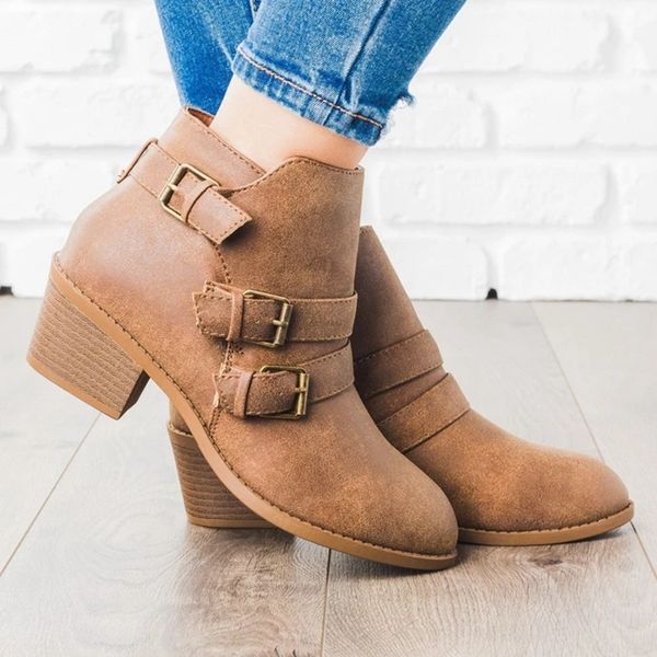 women shoes retro heel boots female slip on heels casual botas mujer booties feminina pointed toe shoes woman 2019, Black
women shoes retro heel boots female slip on heels casual botas mujer booties feminina pointed toe shoes woman 2019, Black