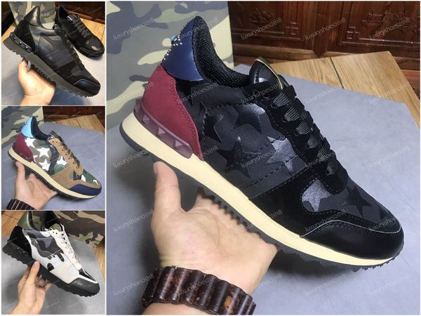 new shoes fashion stud camouflage sneakers shoes footwear men women flats luxury designer rockrunner trainers casual shoes, Black
new shoes fashion stud camouflage sneakers shoes footwear men women flats luxury designer rockrunner trainers casual shoes, Black