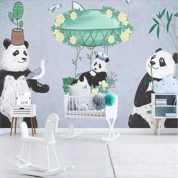 drop shipping пользовательские 3d обои mural современная черно-белый мультфильм panda детская комната фоновая украшения стены обои
drop shipping пользовательские 3d обои mural современная черно-белый мультфильм panda детская комната фоновая украшения стены обои