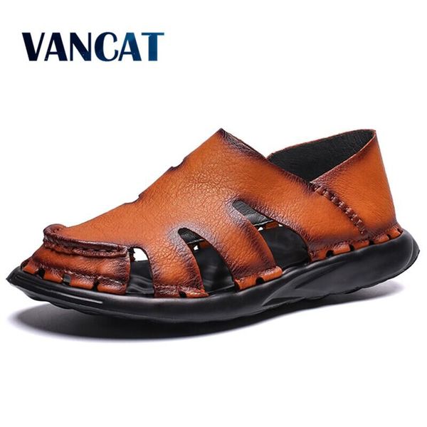 leather men's beach sandals 2019 new gladiator man outdoor sandals shoes roman men casual shoe flip flops fashion slippers, Black
leather men's beach sandals 2019 new gladiator man outdoor sandals shoes roman men casual shoe flip flops fashion slippers, Black