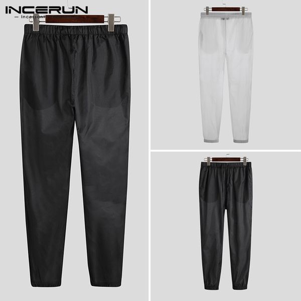 incerun fashion men pants vacation see through joggers solid loose long pants breathable casual beach trousers mens 2020, Black
incerun fashion men pants vacation see through joggers solid loose long pants breathable casual beach trousers mens 2020, Black