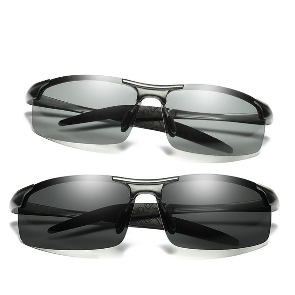 pchromic sunglasses polarized lens uv400 aluminium magnesium frame driving goggle for men fashion shades 8177-3, White;black
pchromic sunglasses polarized lens uv400 aluminium magnesium frame driving goggle for men fashion shades 8177-3, White;black