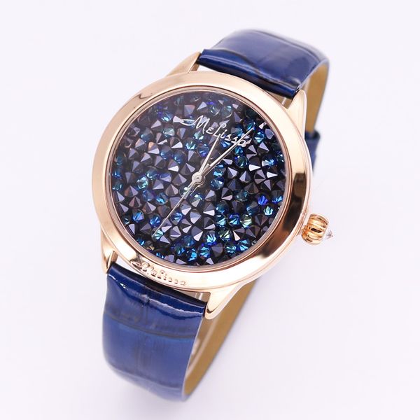 luxury melissa lady women's watch full rhinestone crystal fashion hour dress leather bracelet clock girl's birthday gift box, Slivery;brown
luxury melissa lady women's watch full rhinestone crystal fashion hour dress leather bracelet clock girl's birthday gift box, Slivery;brown