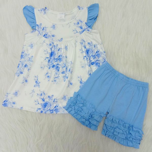 summer boutique clothes outfits fashion girls dress suit flower print sky blue 2pcs summer short sleeve pants set kids clothing, White
summer boutique clothes outfits fashion girls dress suit flower print sky blue 2pcs summer short sleeve pants set kids clothing, White