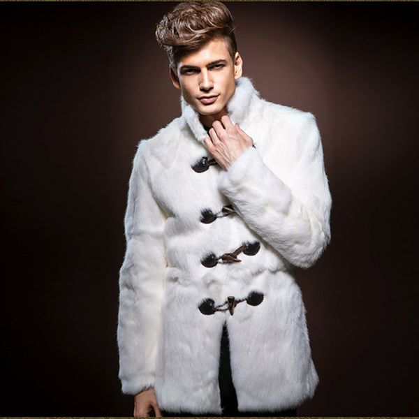 2019 new men's imitation fur coat in the long coat mink hair croissant collar winter warm tide s-6xl, Black
2019 new men's imitation fur coat in the long coat mink hair croissant collar winter warm tide s-6xl, Black