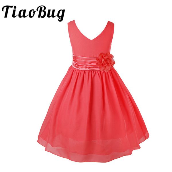 tiaobug 2-14y v-neck summer chiffon party flower girls dress ball gown princess keen-length formal dress for wedding bridesbaid, Red;yellow
tiaobug 2-14y v-neck summer chiffon party flower girls dress ball gown princess keen-length formal dress for wedding bridesbaid, Red;yellow