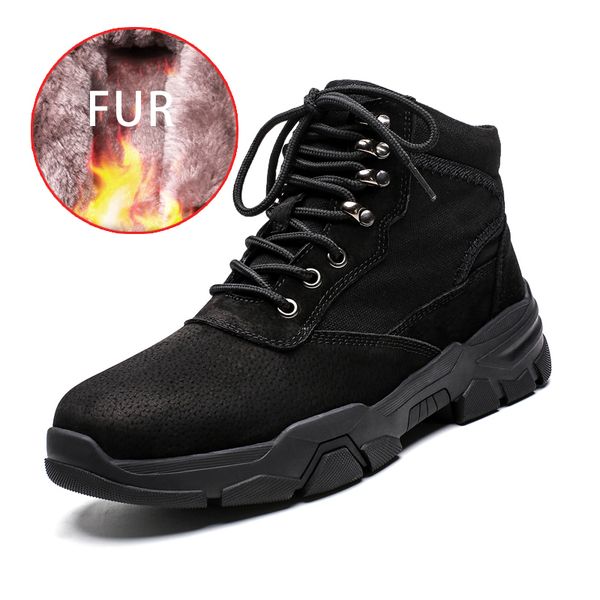 2019 new snow boots men warm leather men boots with fur plush waterproof footwear male walking outdoor plus size, Black
2019 new snow boots men warm leather men boots with fur plush waterproof footwear male walking outdoor plus size, Black