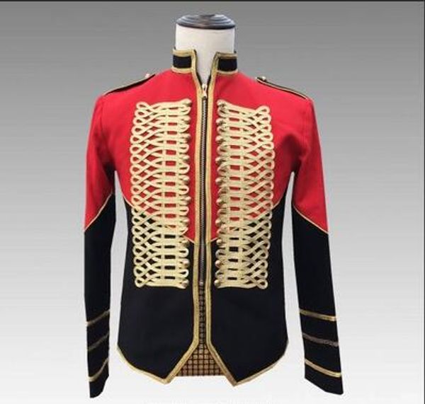 vintage men's formal jackets red black suits v-neck stand neck long sleeves coats performance split joint clothing, Black;brown
vintage men's formal jackets red black suits v-neck stand neck long sleeves coats performance split joint clothing, Black;brown