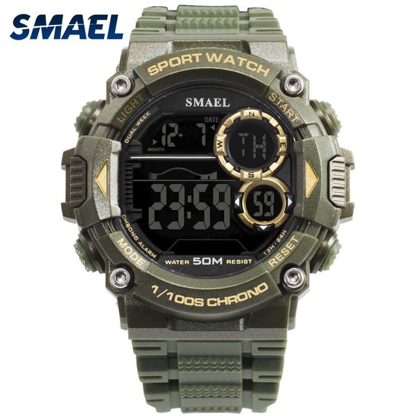 smael men sport watches waterproof watch men digital chronograph back light back light clcok reloj digital hombre 1707, Slivery;brown
smael men sport watches waterproof watch men digital chronograph back light back light clcok reloj digital hombre 1707, Slivery;brown