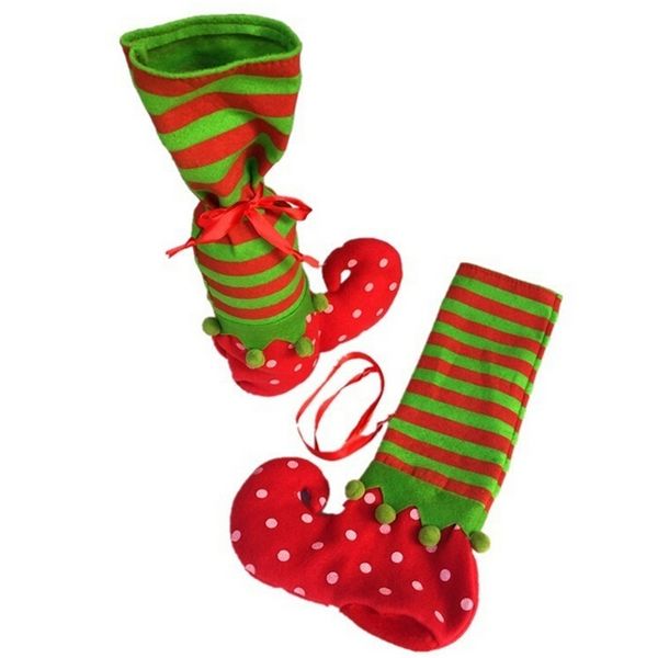1 pcs lovely xmas santa claus elf boot shoes stocking christmas decoration hanging candy bag gift good in design
1 pcs lovely xmas santa claus elf boot shoes stocking christmas decoration hanging candy bag gift good in design