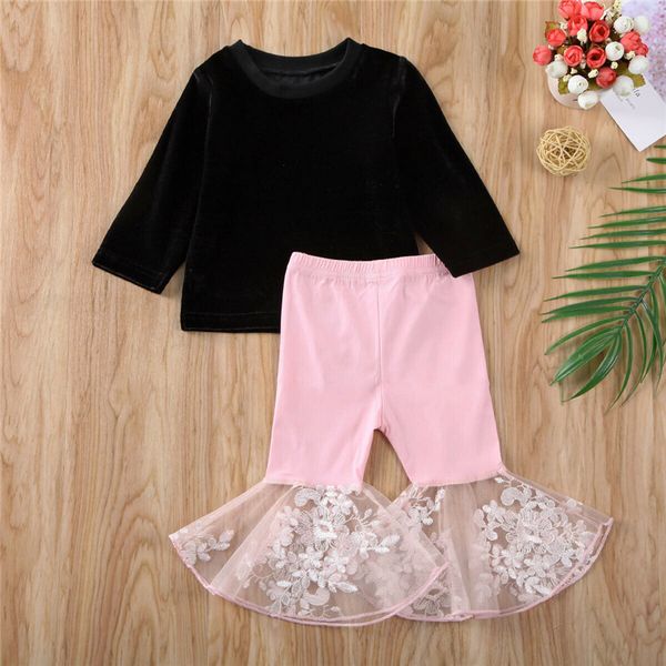 toddler baby clothing 2020 kid clothes solid black t-shirt+lace floral pants girls outfits toddler girl clothes vetement enfant, White
toddler baby clothing 2020 kid clothes solid black t-shirt+lace floral pants girls outfits toddler girl clothes vetement enfant, White