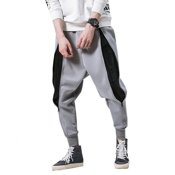 new wei pants loose large size men casual jogger pants waist micro-elastic male sweatpants zipper teen skinny trousers, Black
new wei pants loose large size men casual jogger pants waist micro-elastic male sweatpants zipper teen skinny trousers, Black