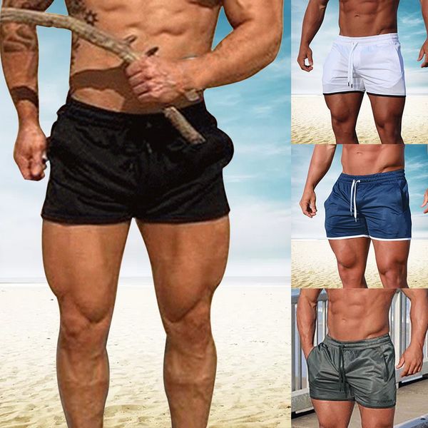 lasperal men running shorts sport training high elastic solid swimming shorts beach wear casual workout fitness gym sweatpants, Black;blue 
lasperal men running shorts sport training high elastic solid swimming shorts beach wear casual workout fitness gym sweatpants, Black;blue